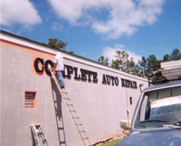 Painted Commercial Building