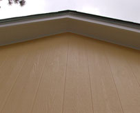 Patined Exterior Trim and Wall