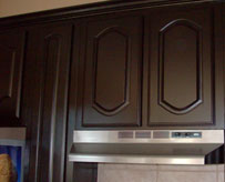 Painted Upper Kitchen Cabinets